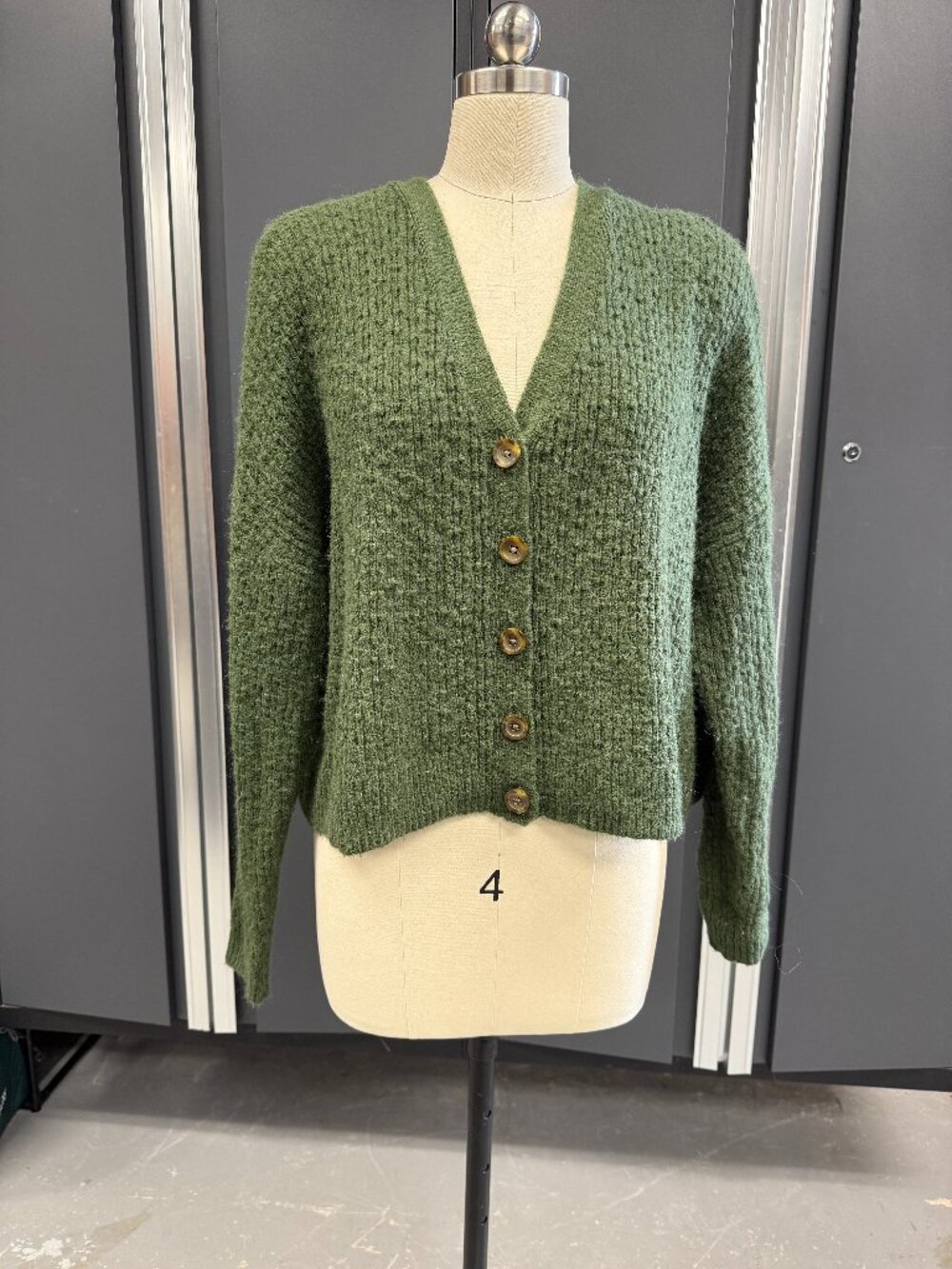 Madewell Cardigan Sweater Alpaca Blend Moss Green M